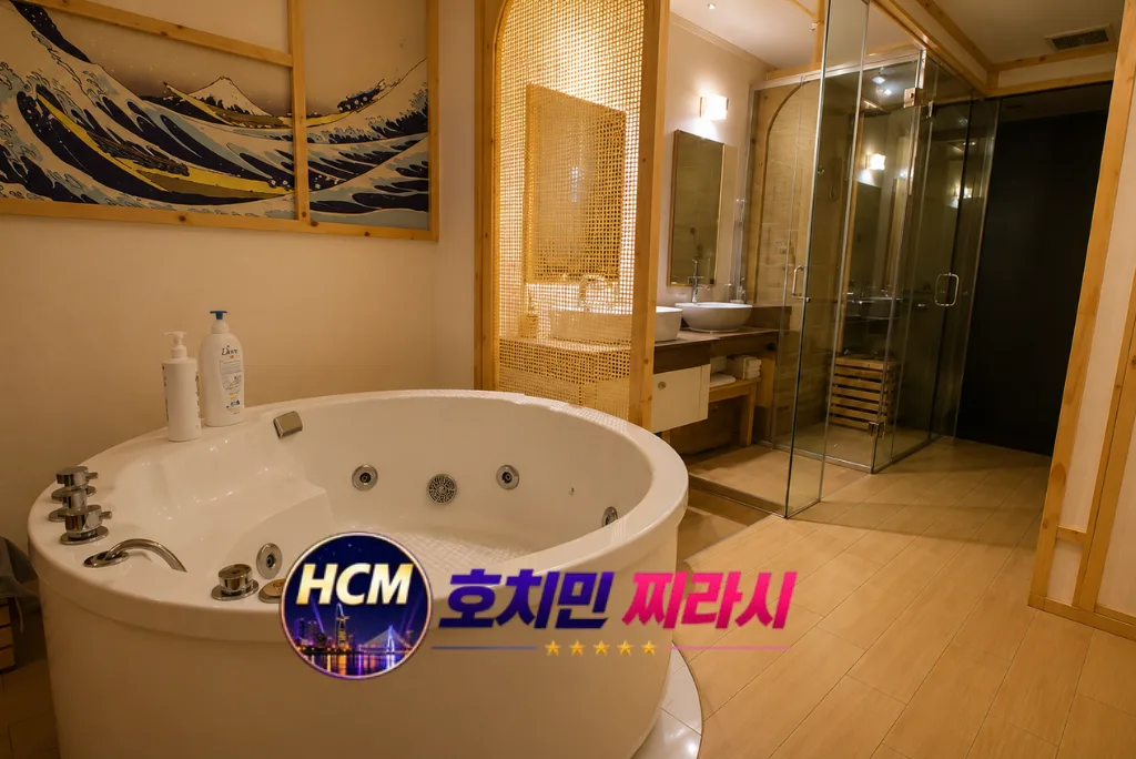호치민 린체리 스파 룸 모습입니다.